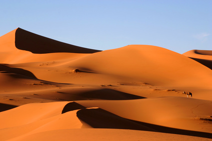Les dunes de Merzouga au Sahara - Maroc
